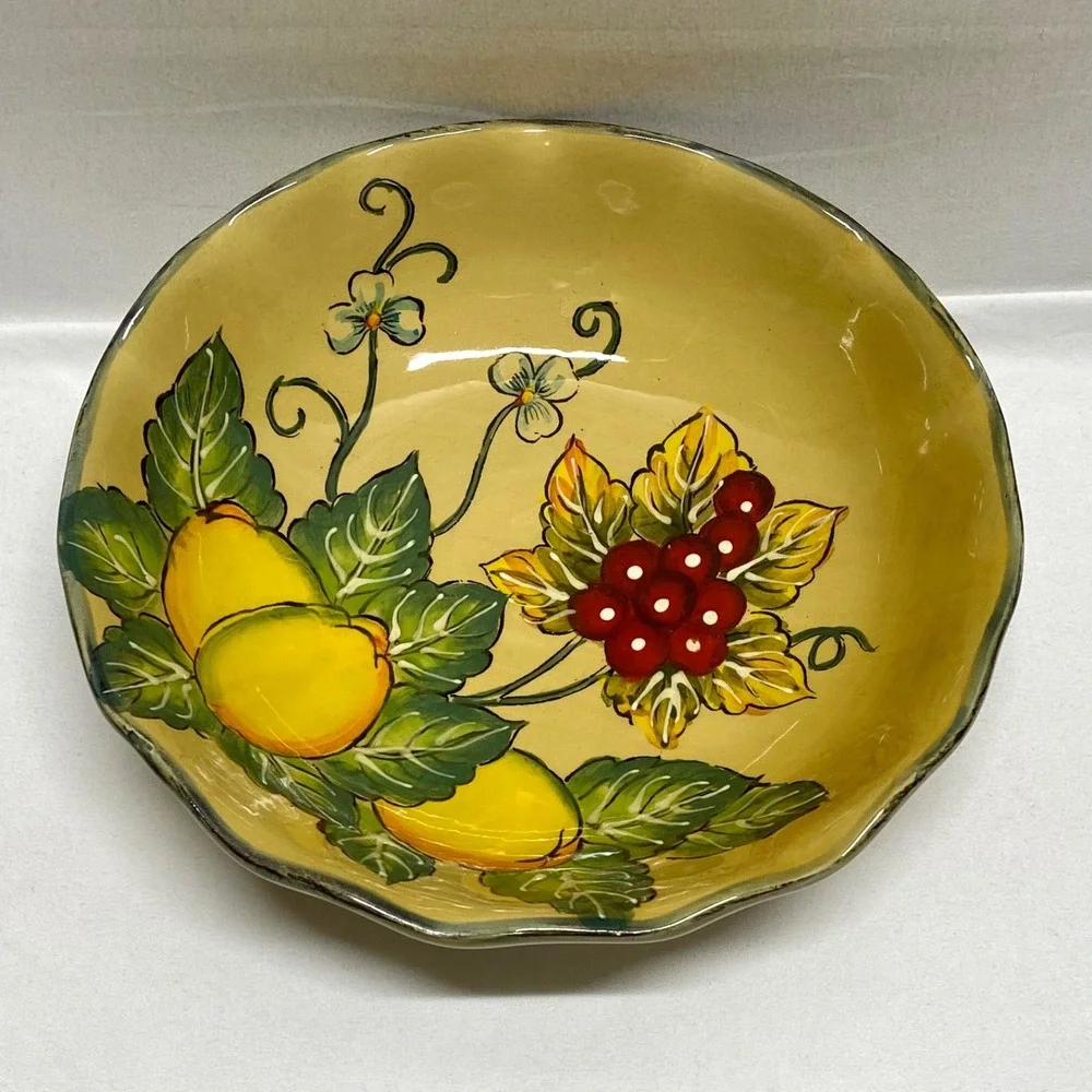 Vintage Earthenware Granada Fruit Bowl 8